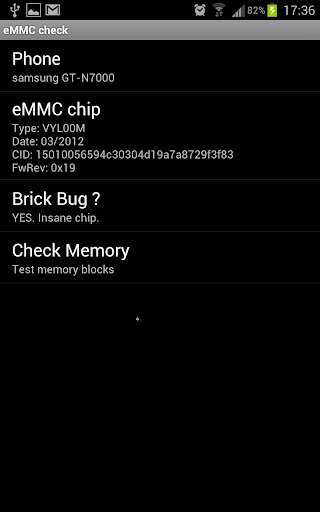 eMMC Brickbug Check