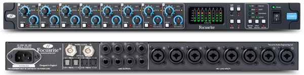 Focusrite Octopre MkII Dynamic analóg/ADAT előfok/kompresszor/konverter
