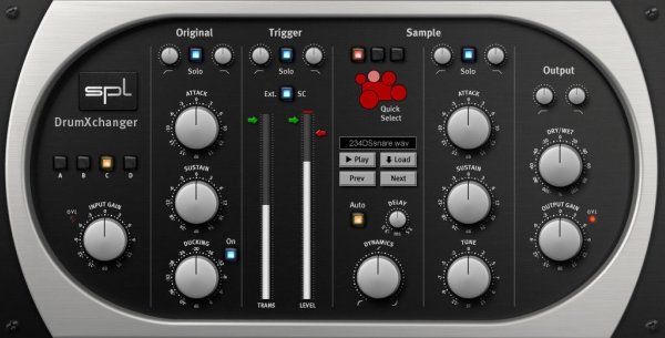 SPL DrumXchanger plugin dobhangok cseréjéhez