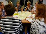 Samtal och workshop.