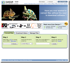 Zamzar - Free online file conversion