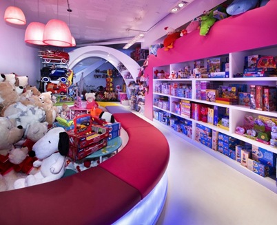 barcelona toy store design interior decor kids fun