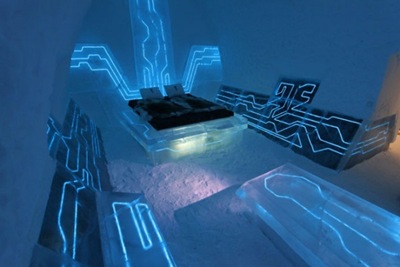tron ice hotel 2010 2011 design interior cool