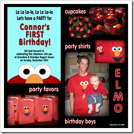 Connor's 1st Birthday Party Collage 12.13.09 Connor's 1st Birthday Party Collage 12.13.09