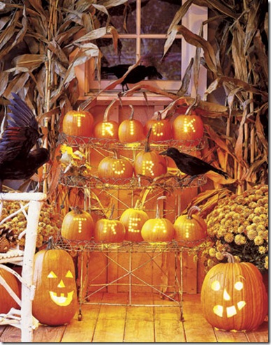 Pumpking Display.CountryLiving.com