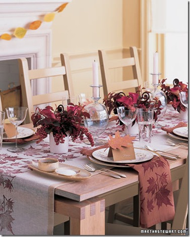 Thanksgiving table setting.marthastewart.com