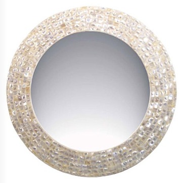 Round Mother-of-Pearl Mirror.target-home-design.com