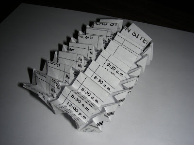 Deep origami accordion bottom