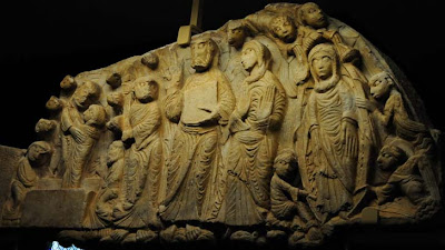 Tympan de l'église Notre-Dame-des-Anges de Cabestany©CentreSculptureRomane