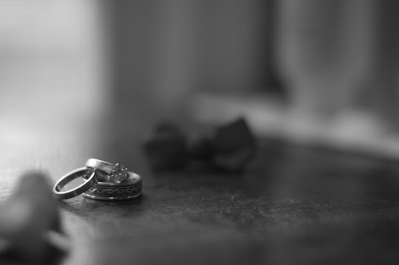 Our wedding rings (a little abstract photo)