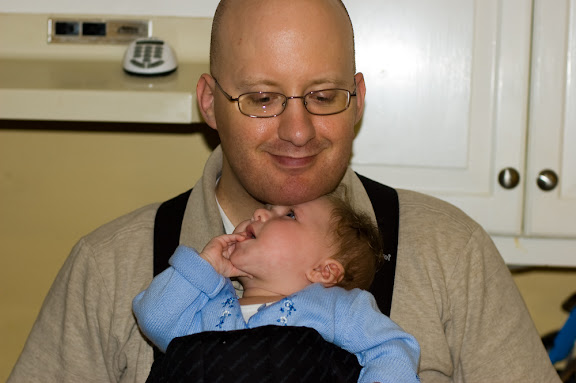 Sam in the Baby Bjorn