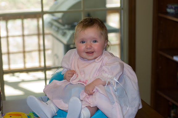Sam in her Easter Dress (that Honey made)