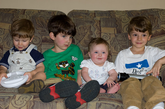Eric, William, Sam and Josh (Sam was quite the flirt, not that the Chastian boys aren't...)
