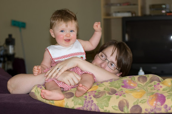 Two good shots of Sam and her mom.