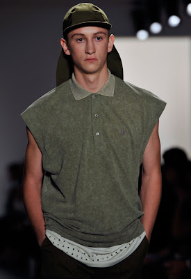 A model walks the runway at the Richard Chai Men Spring 2011 fashion show during Mercedes-Benz Fashion Week at Milk Studios on September 13, 2010 in New York City.
