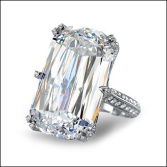 Ashoka cut diamond ring