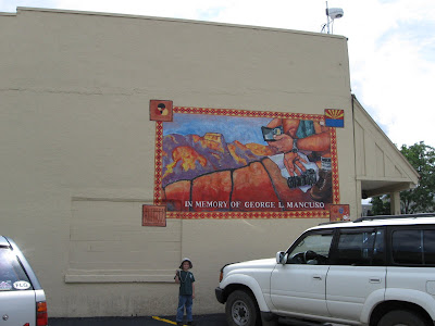 Mural commerating George L. Mancuso, one of the greatest photographers of the Grand Canyon