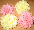 Цветы из бумажных салфеток