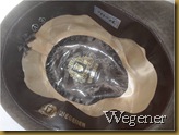 Topi Fedora Wegener coklat - logo