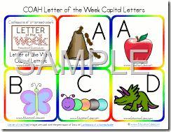 COAH Letter of the Week Capital Letters