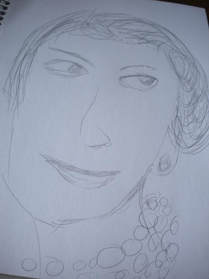 Sketch of Coco Chanel