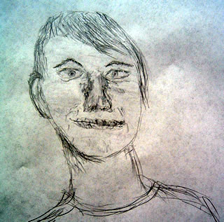 Sketch of Noah Lennox aka:Panda Bear