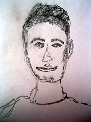 Sketch of Morrissey