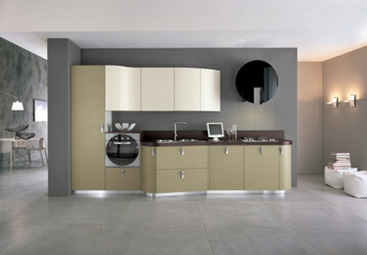 Smile Curved Modern Kitchen Interior Design