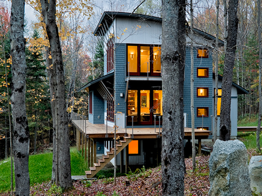 Modern Contemporary Weekend House Design Exterior