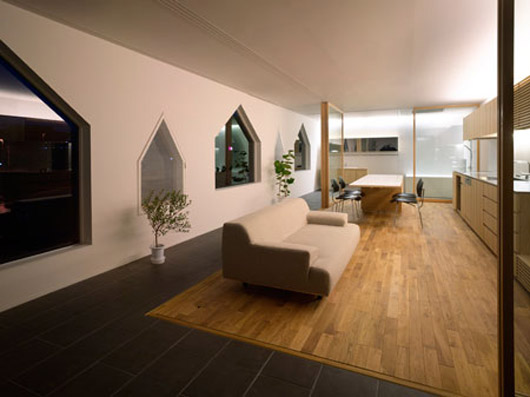 Unique Japanese Wooden Box Architecture Modern House Designs Living Room Japanese wooden home living room design