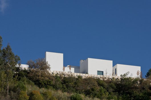 white modern house design architecture