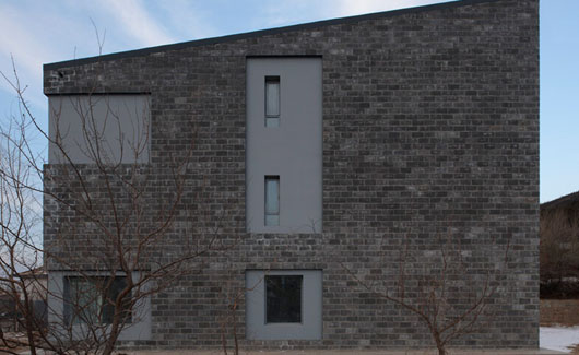 chinese home design exterior stone wall