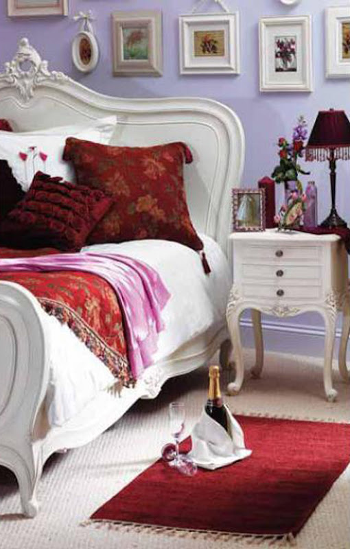 luxury white bed interior furniture design ideas