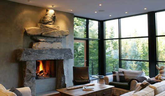 mountain home design interior living room