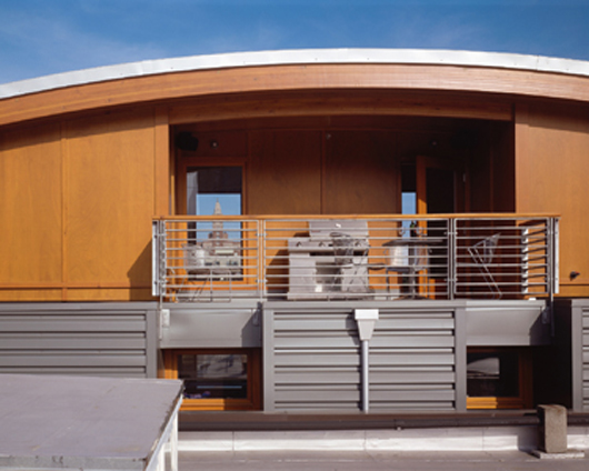 modern home design curved roof exterior