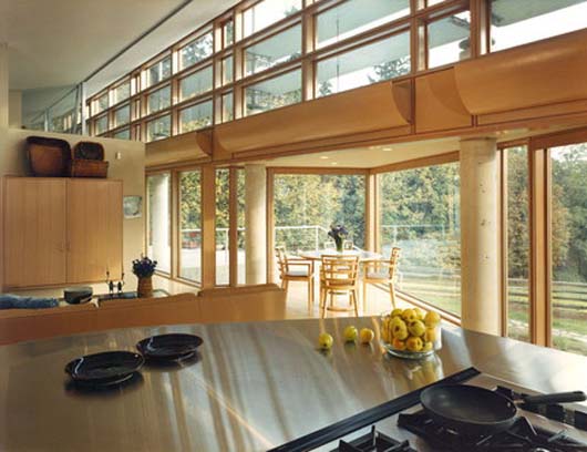 Meadow Residence Design Architecture Glass Home Decorating - Interior meadow residence design interior wooden floor
