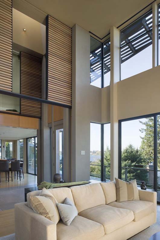 Modern Residence Design Ideas Family Home Decorating - Living Room modern living room decorating glass wall