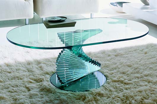 Contemporary Glass Coffee Table Design Living Room Furniture