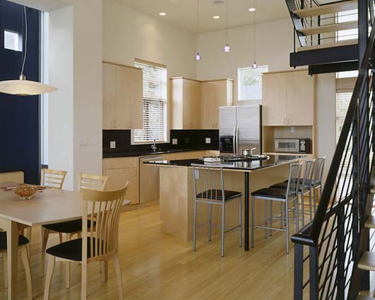 Modern House Design Height Of The Building With Minimalist Kitchen and Dining Room modern interior minimalist kitchen and dining room