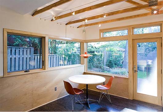 Minimalist Home Design Interior Wooden Floors and Glass Window interior wooden floors and glass window