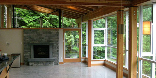 Inovative Spring Home Decorating With Glass Walls Corner corner home decorating with glass walls