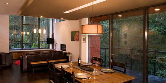 wooden dining room design modern interior