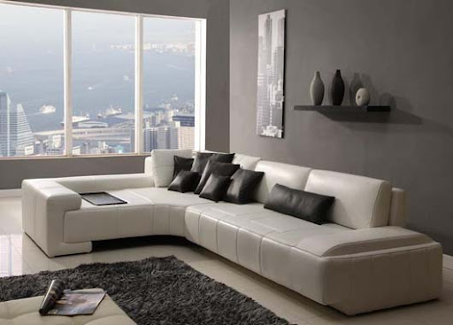 contemporary leather sofa design