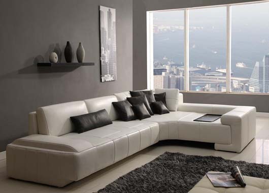 contemporary leather sofa design interior furnishing