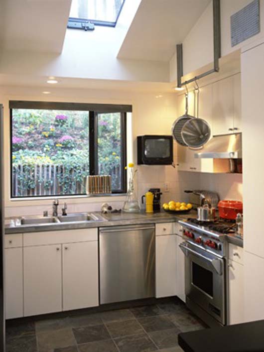small space minimalist kitchen decorating photos