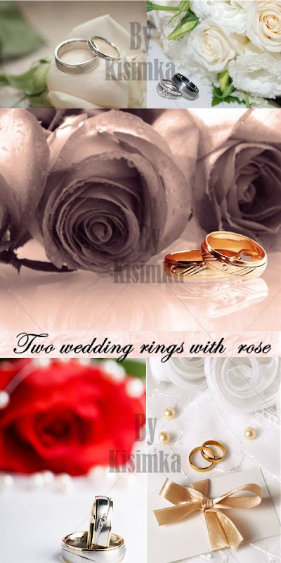 wedding rings pictures. Stock Photo: Two wedding rings