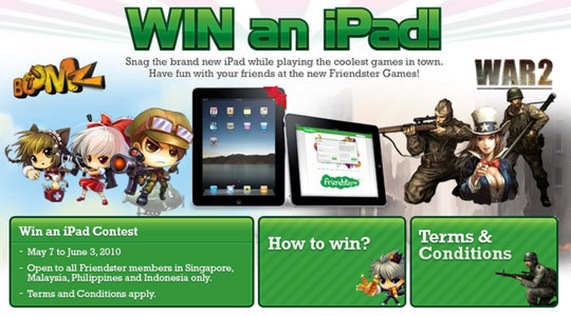 Friendster-iPad-Contest