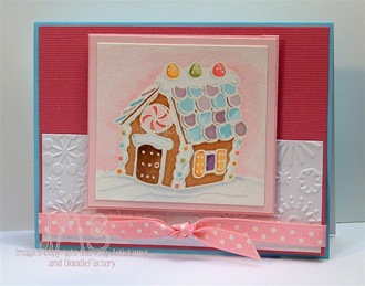 Gingerbread house card