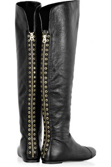 [marc by marc jacobs - Eyelet-embellished flat leather boots - 550[4].jpg]