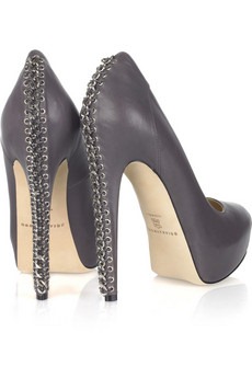 BRIAN ATWOOD - Harrison chain leather pumps - 867